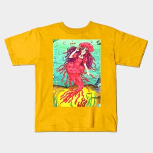 Jellyfish Mermaid Kids T-Shirt